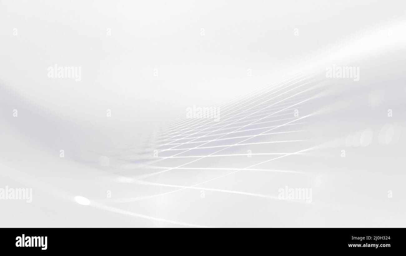 Sfondo bianco con linee uniformi Foto Stock