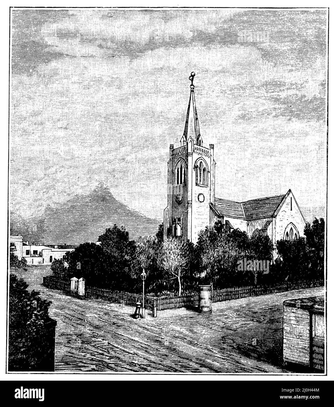 La chiesa tedesca a Città del Capo, , (, 1906), Die deutsche Kirche a Kapstadt, l'église allemande du Cap Foto Stock