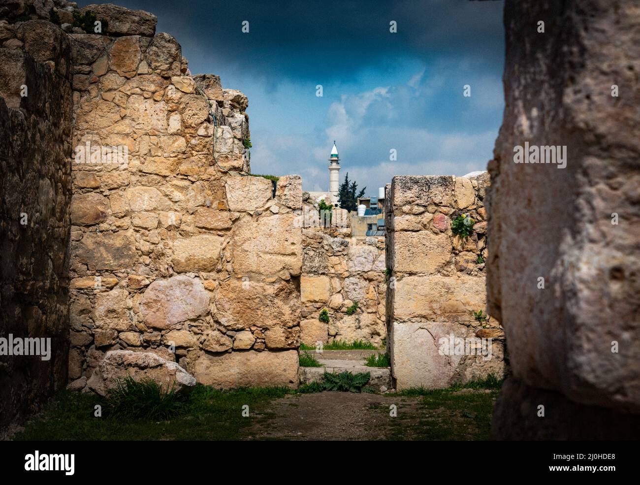 Amman 19-03-2022- Templo de Hércules l templo de Hércules Foto Stock