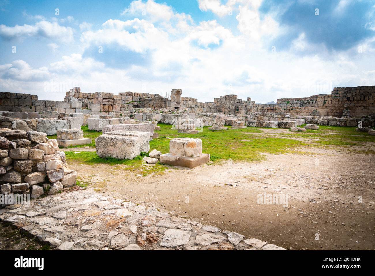 Amman 19-03-2022- Templo de Hércules l templo de Hércules Foto Stock