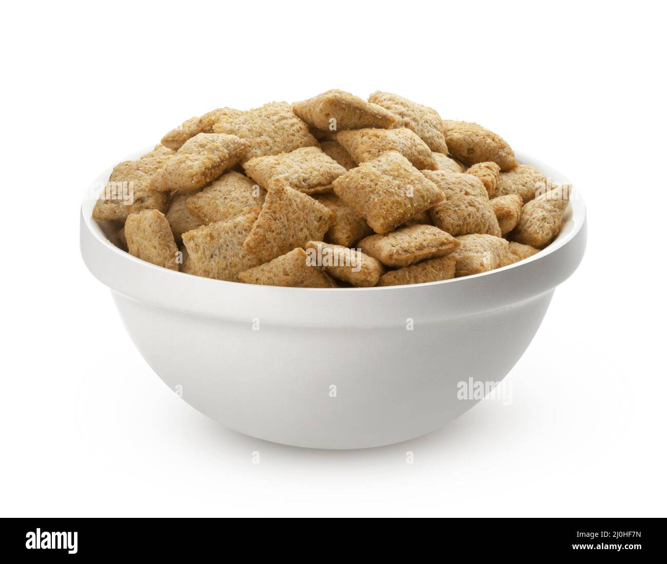 Pastiglie di mais dolce isolate su sfondo bianco Foto Stock