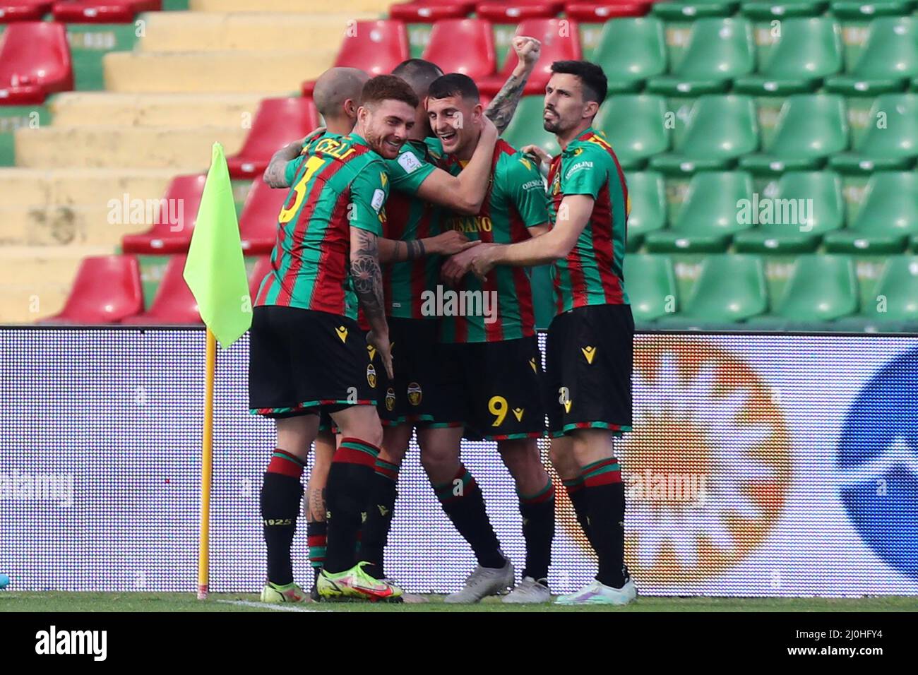 Terni, Italia. 19th Mar, 2022. Esultazione Mazzocchi Simone (Ternana) durante la partita di calcio italiana Ternana Calcio vs US Alessandria, Italia, Marzo 19 2022 Credit: Independent Photo Agency/Alamy Live News Foto Stock