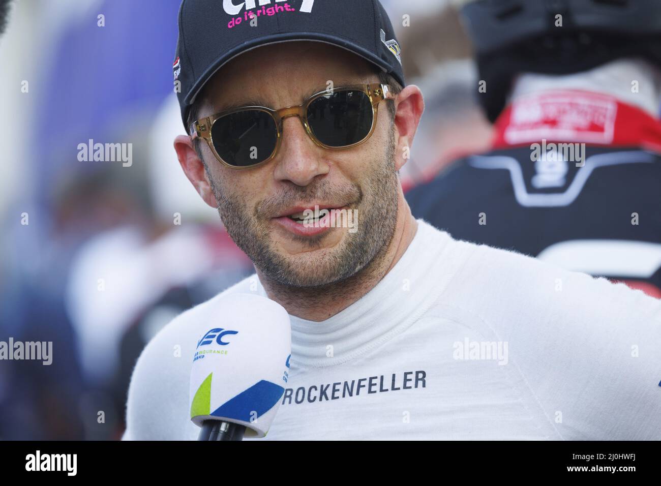 ROCKENFELLER Mike (ger), Vector Sport, Oreca 07 - Gibson, ritratto , durante le 1000 miglia di Sebring, 1st round del FIA World Endurance Championship 2022 sul circuito Sebring International Raceway dal 16 al 18 marzo, a Sebring, Florida, Stati Uniti d'America - Foto: Frederic le Floc H/DPPI/LiveMedia Foto Stock