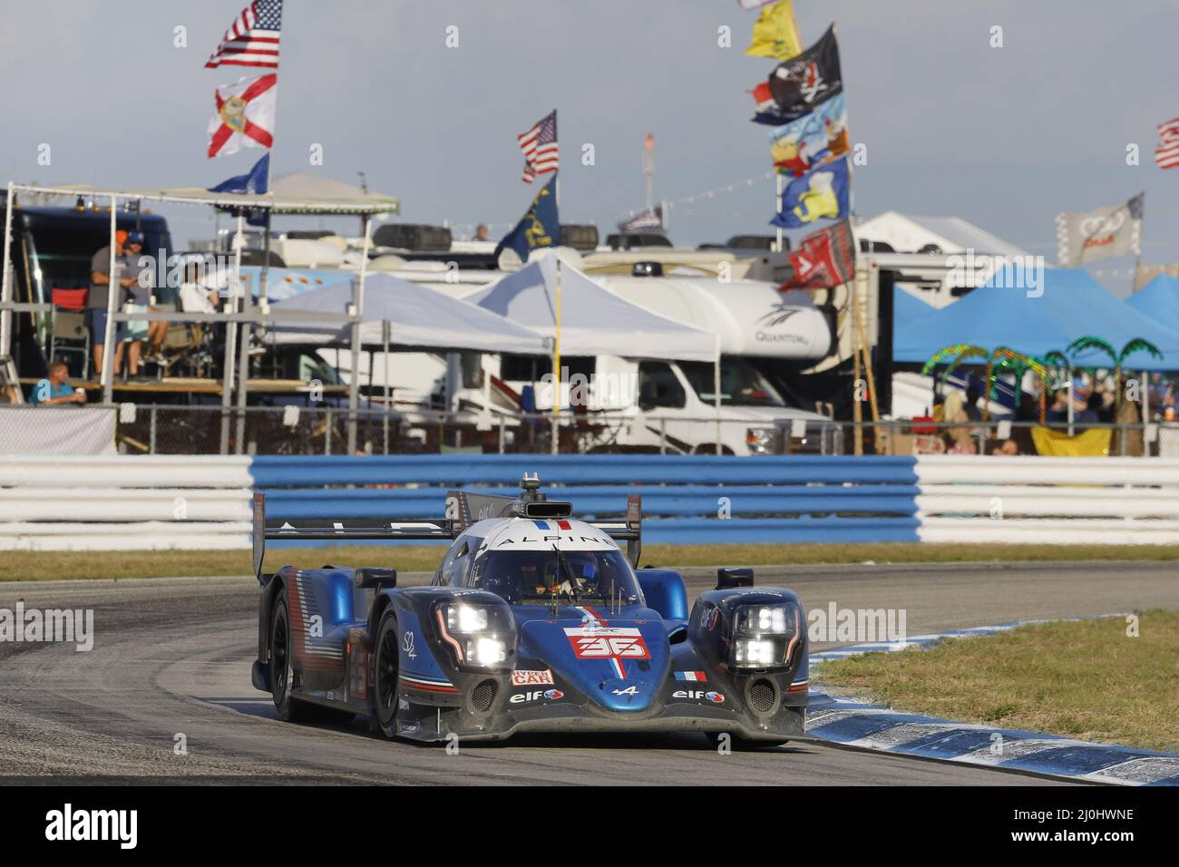 , Durante le 1000 miglia di Sebring, 1st round del FIA World Endurance Championship 2022 sul circuito Internazionale di Sebring dal 16 al 18 marzo, a Sebring, Florida, Stati Uniti d'America - Foto: Frederic le Floc H/DPPI/LiveMedia Foto Stock