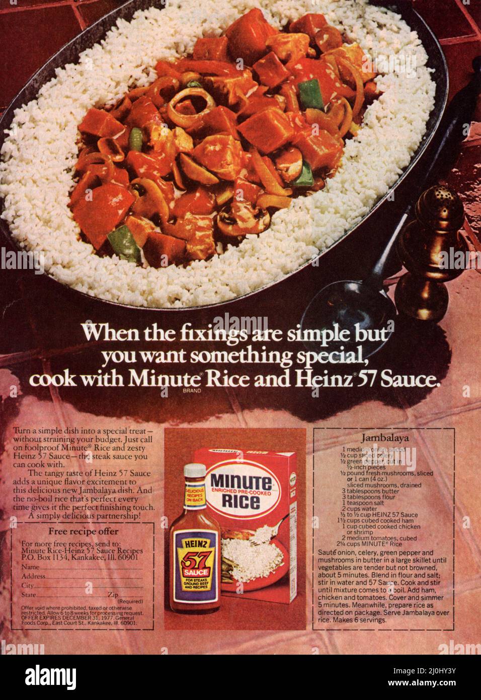 Vintage November 1976 'Ladies' Home Journal' Magazine Advert, USA Foto Stock