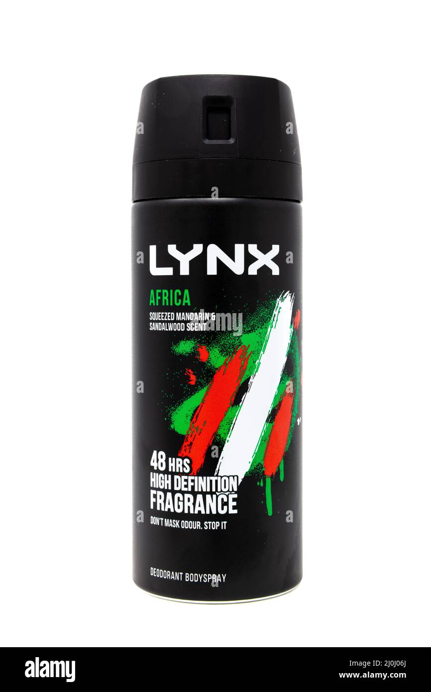 Lynx Dry Africa aerosol deodorante anti-traspirante Foto Stock