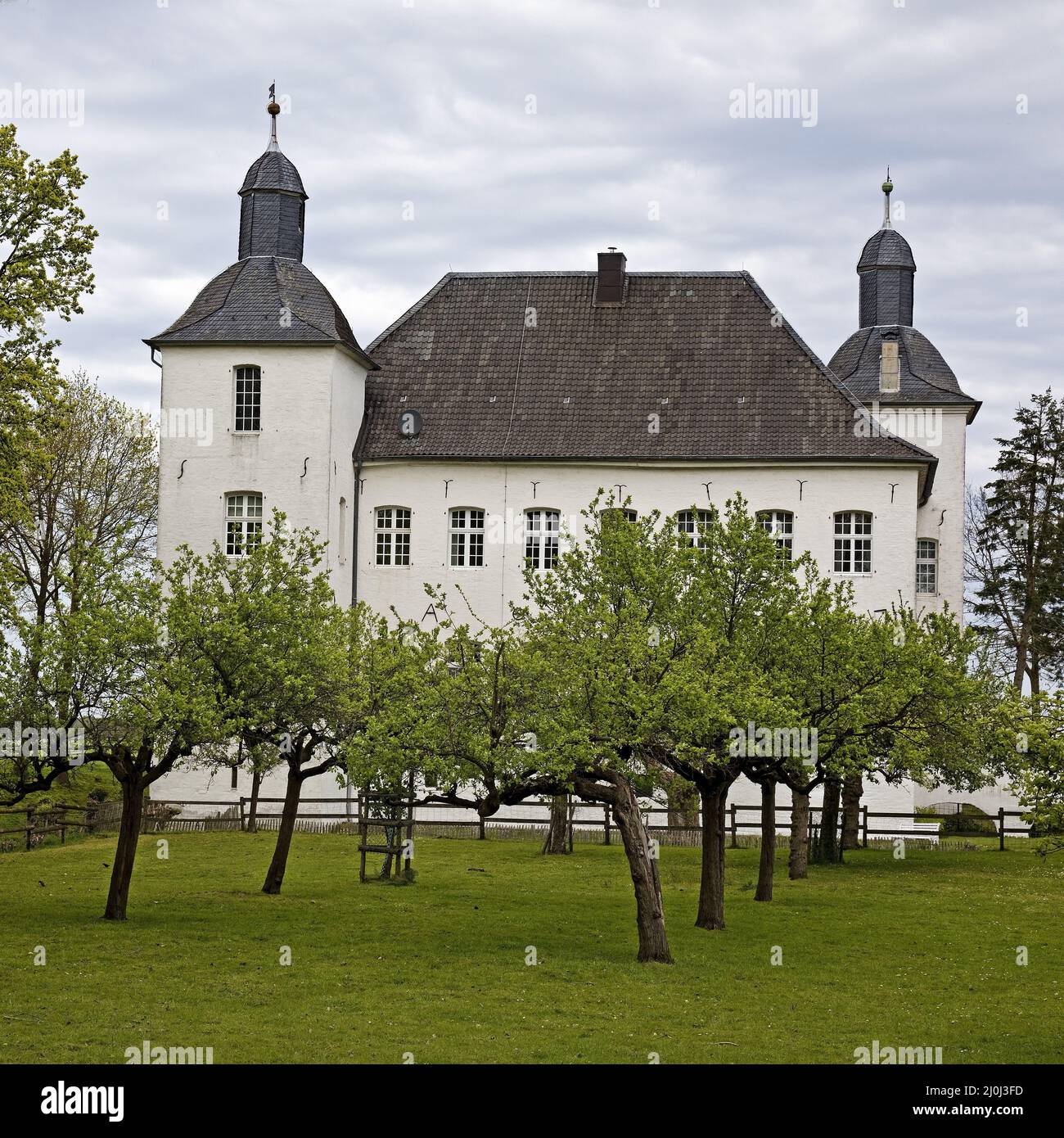 Casa Neersdonk, castello-come ex sede aristocratica, Toenisvorst, basso Reno, Germania, Europa Foto Stock