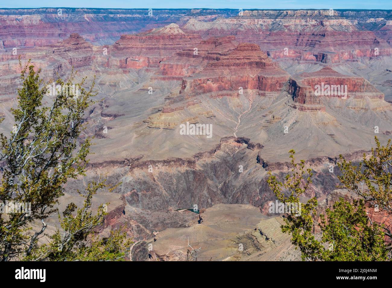 Una vista panoramica del Parco Nazionale del Grand Canyon, Arizona Foto Stock