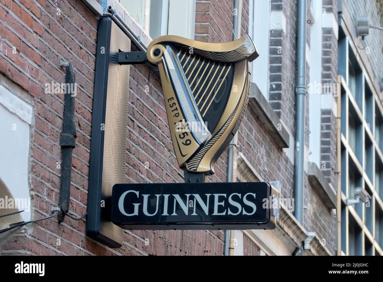 Billboard Guinness Beer ad Amsterdam Paesi Bassi 14-3-2022 Foto Stock