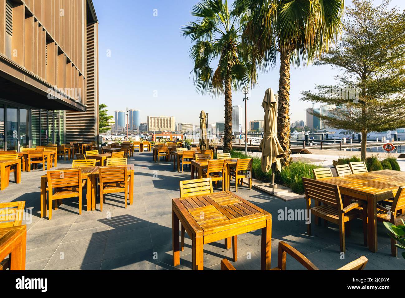 Ristorante in stile Arabo tradizionale. Dubai Deira Città Vecchia. Emirati Arabi Uniti. Medio Oriente. Foto Stock