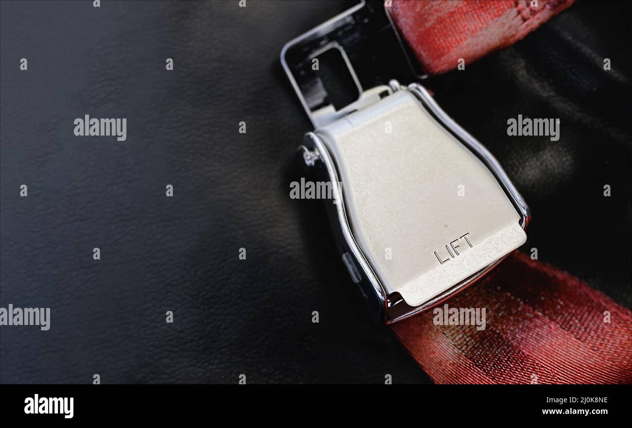 Cintura di sicurezza dell'aereo immagini e fotografie stock ad alta  risoluzione - Alamy