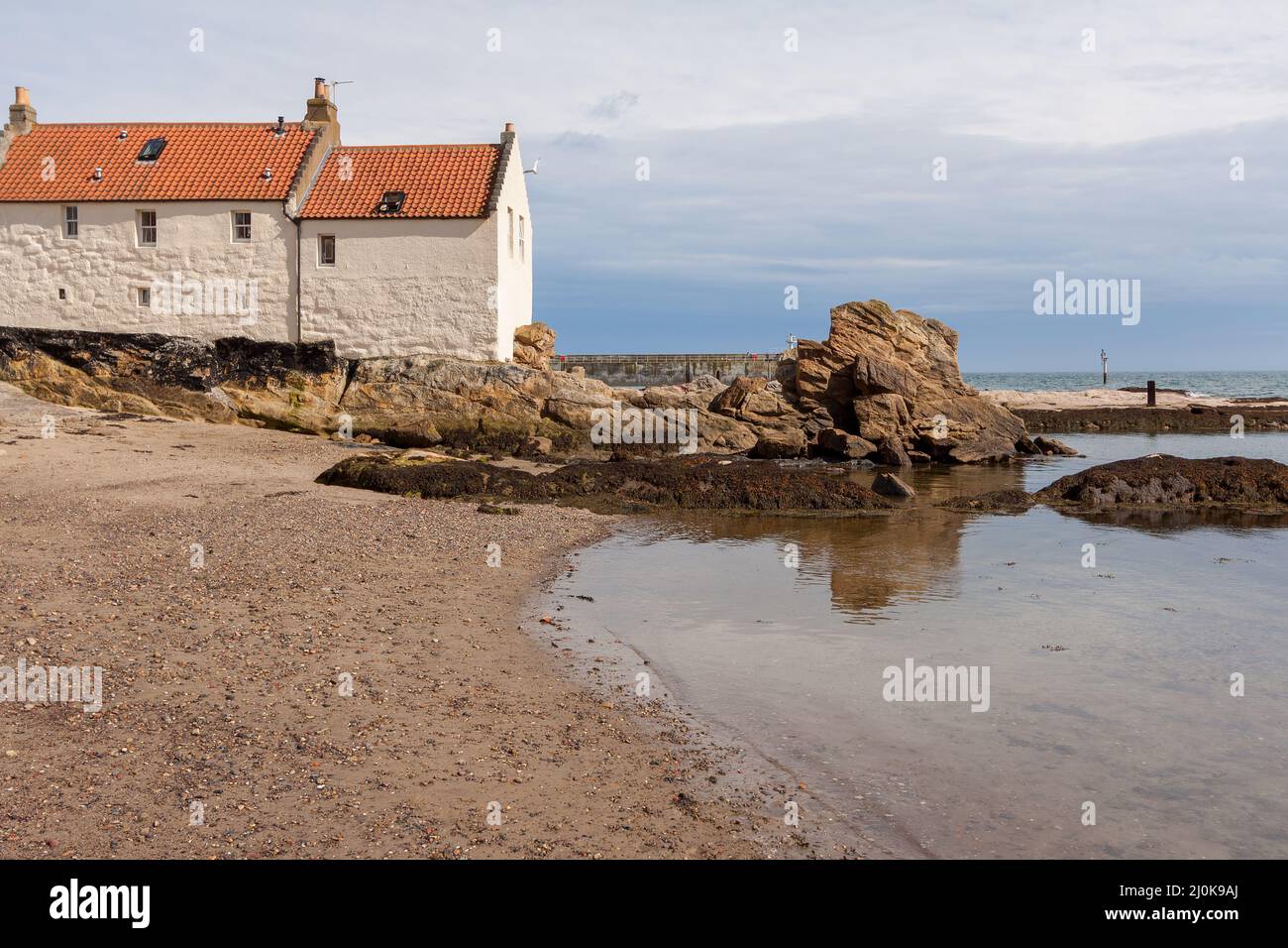 PITTENWEEM, FIFE, SCOZIA - AGOSTO 13 : Vista di Pittenweem a Fife Scozia il 13 Agosto 2010 Foto Stock