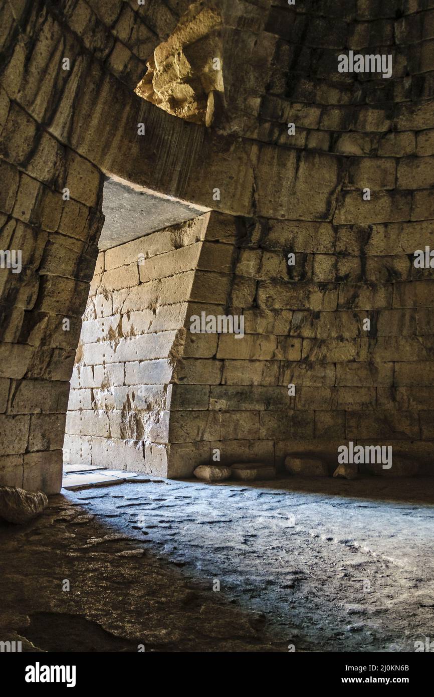 Tomba di Agamemnon, Micenae, Grecia Foto Stock