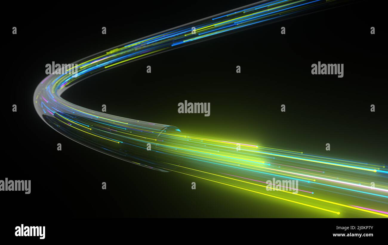 Flusso di dati fibra di vetro Foto Stock