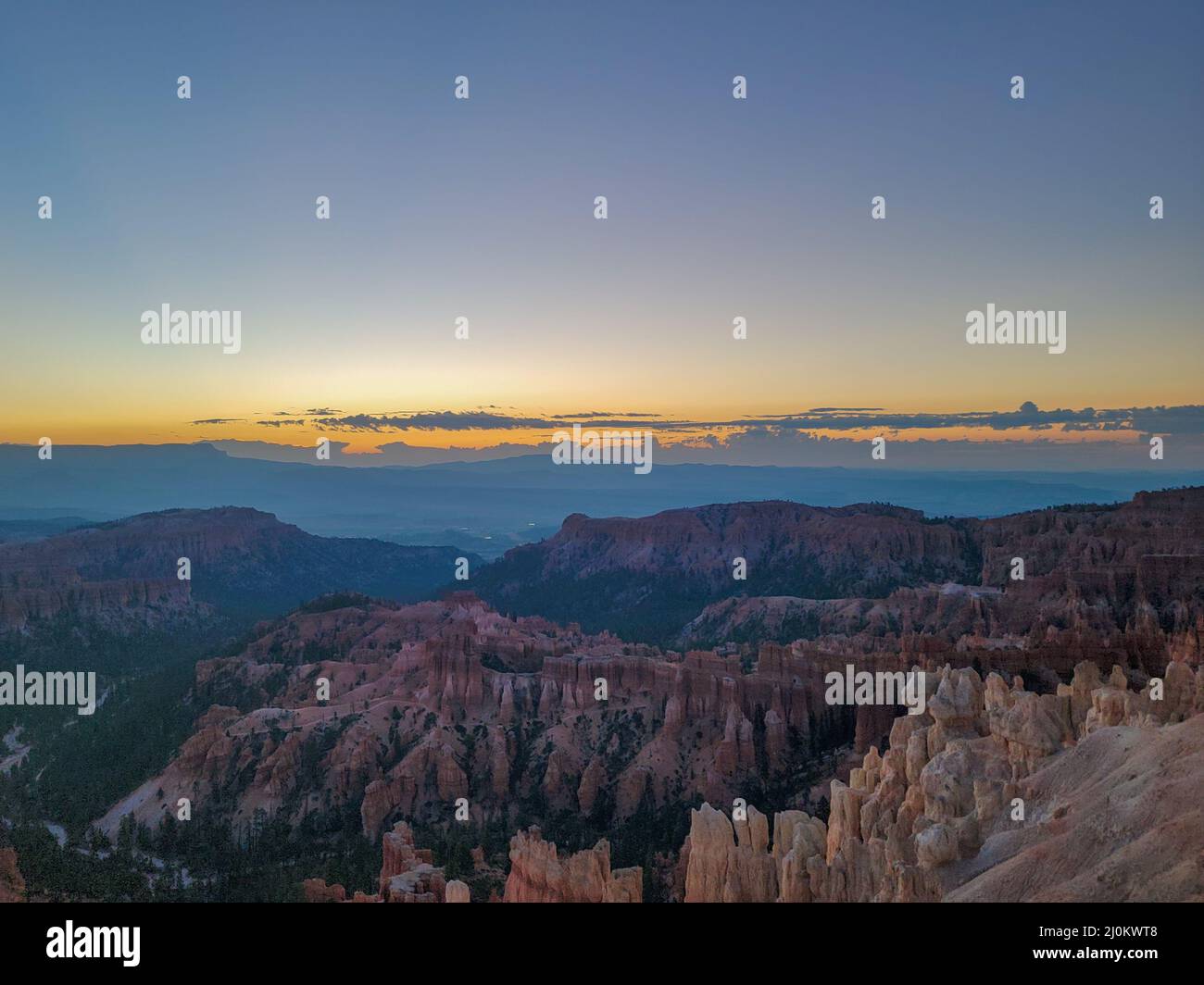 Bryce Canyon National Park Hoodoos e Sun Rise Foto Stock