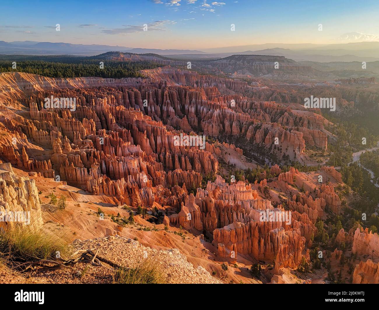 Bryce Canyon National Park Hoodoos e Sun Rise Foto Stock