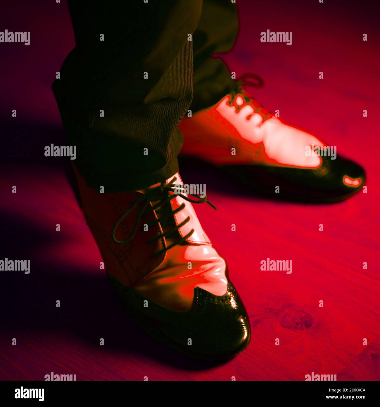 Scarpe da ballo jazz uomo Foto Stock