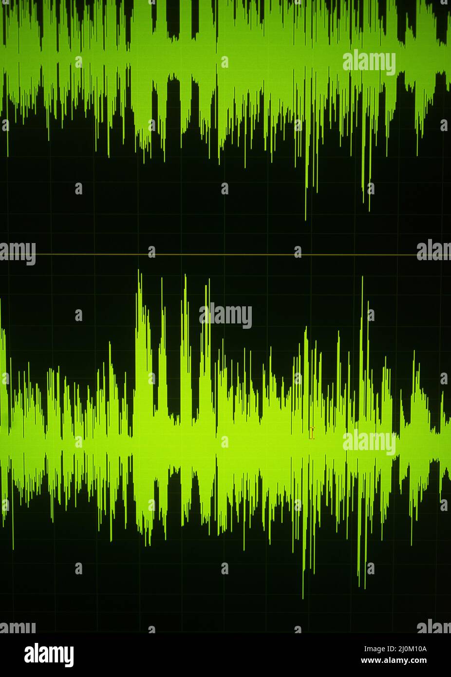 Onda audio VoiceOver Studio Foto Stock