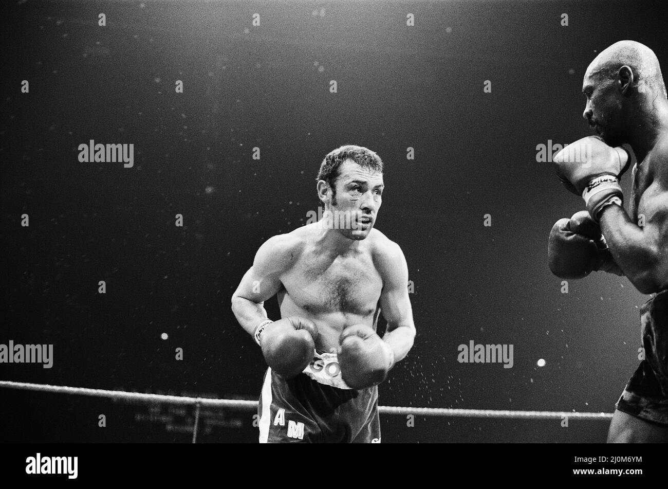 Alan Minter vs. Marvin Hagler, WBA e WBC world middleweight titolo di ...