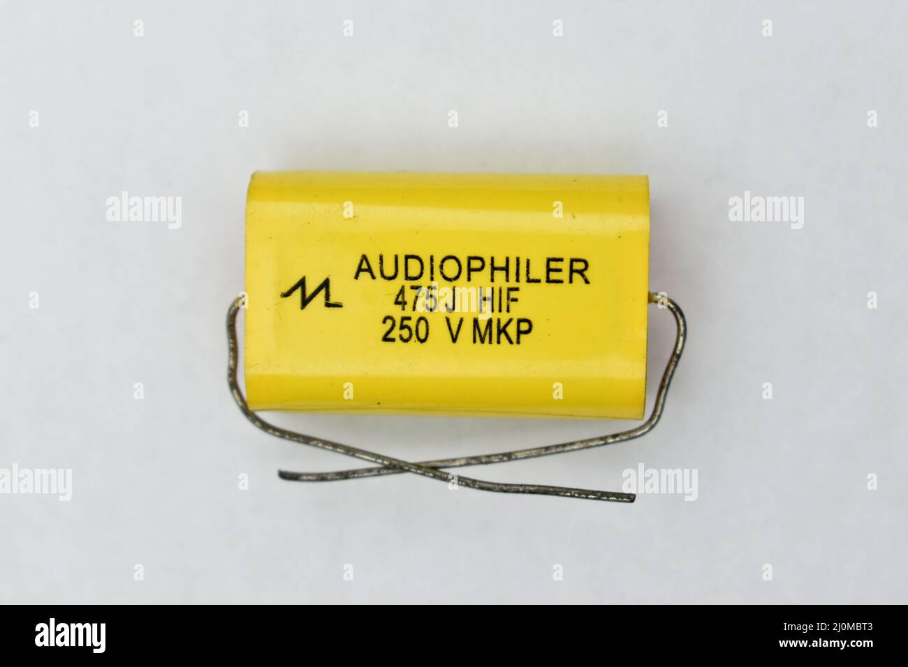 condensatori a film di qualità audio Foto Stock