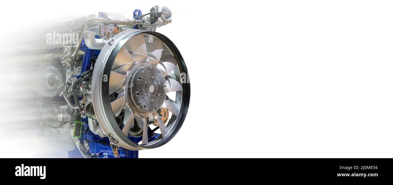 Motore Diesel. Le moderne tecnologie per la produzione di motori a combustione interna. Foto Stock