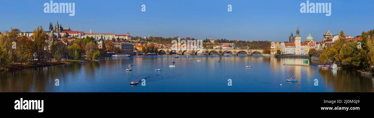 La città di Praga - Repubblica Ceca Foto Stock