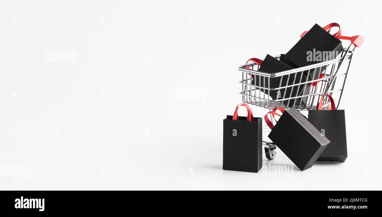 Promozione Cyber monday con spazi pubblicitari Foto Stock