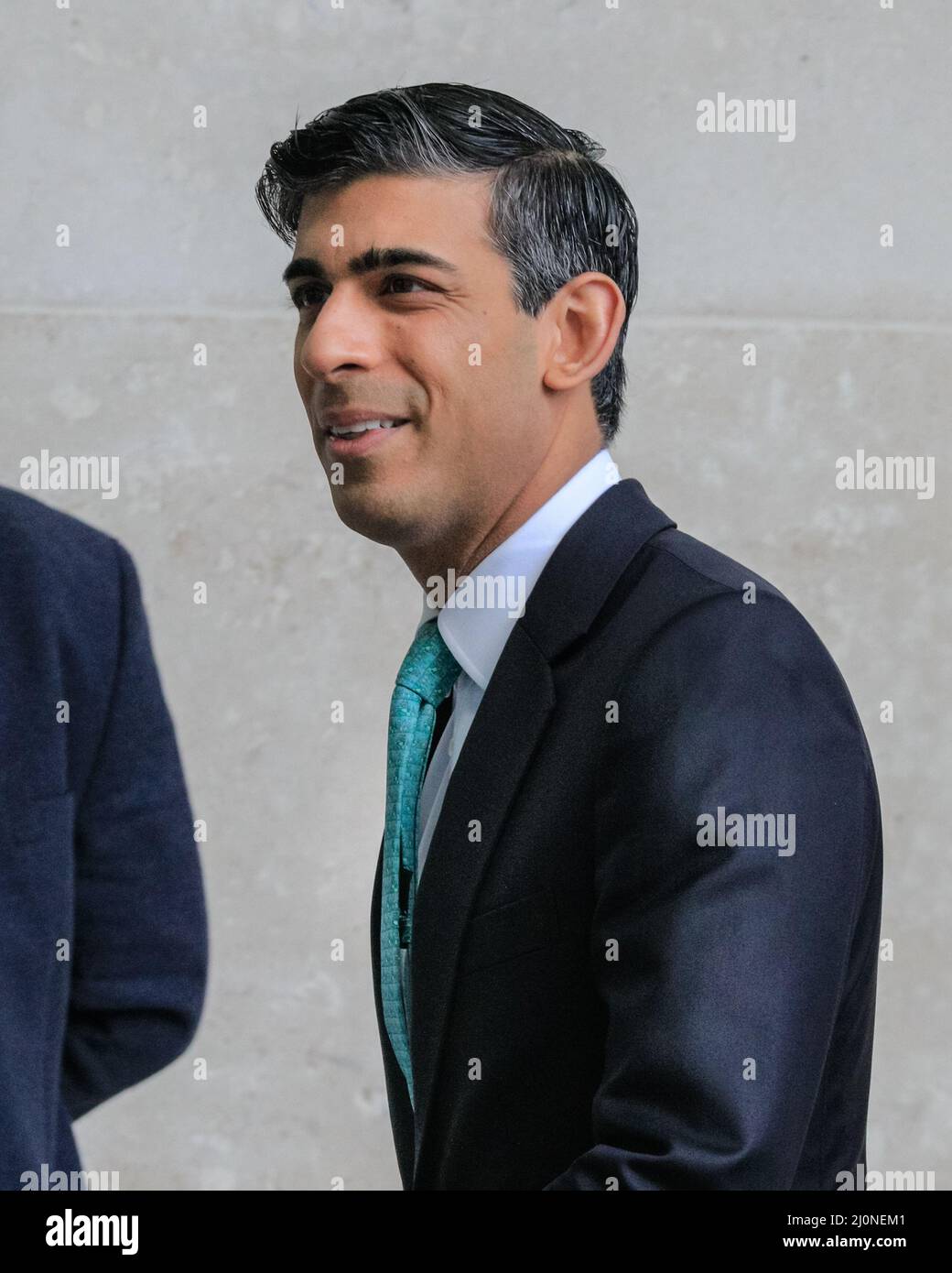 Londra, Regno Unito. 20th Mar 2022. Il deputato di Rishi Sunak, Cancelliere dello scacchiere alla BBC per un'intervista questa mattina. Credit: Imagplotter/Alamy Live News Foto Stock