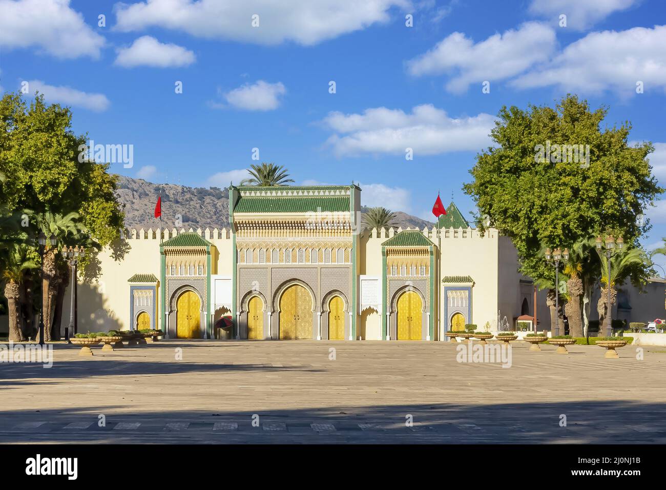 Il Palazzo reale di Fez in Marocco, Africa Foto Stock