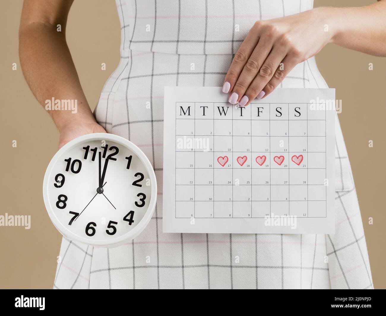 Calendario periodo mese tempo medio di scatto . Alta qualità e risoluzione bellissimo concetto di foto Foto Stock