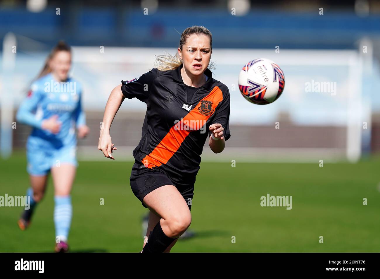 Everton’s Poppy Pattinson durante la partita finale della Vitality Women's fa Cup all'Academy Stadium di Manchester. Data foto: Domenica 20 marzo 2022. Foto Stock