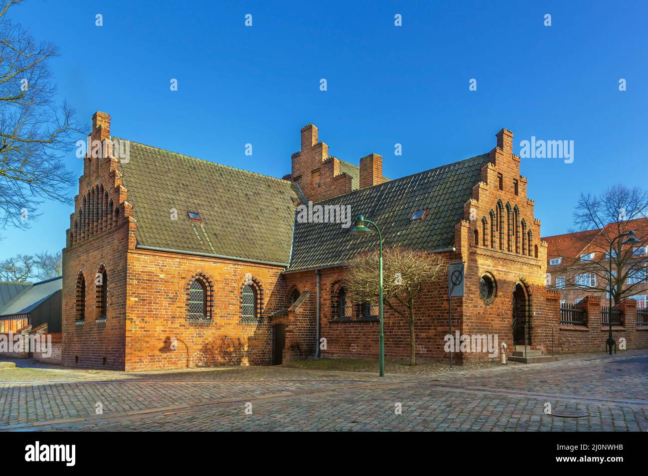 Casa storica a Roskilde, Danimarca Foto Stock