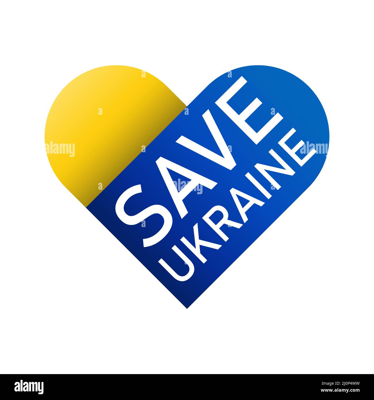 Salva Ucraina. Stop War Save Ucraina. Pregate per la pace in Ucraina. Illustrazione Vettoriale