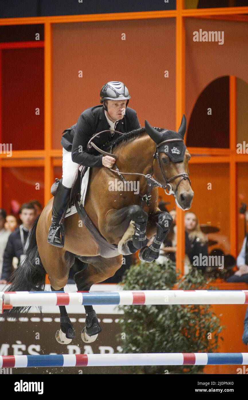 Willem GREVE (NED) in sella ALL'AUTOSTRADA M TN durante il premio Saut Hermes al Saut-Hermes 2022, evento equestre FEI il 19 marzo 2022 all'effimero Grand-palais di Parigi, Francia - Foto: Christophe Bricot/DPPI/LiveMedia Foto Stock