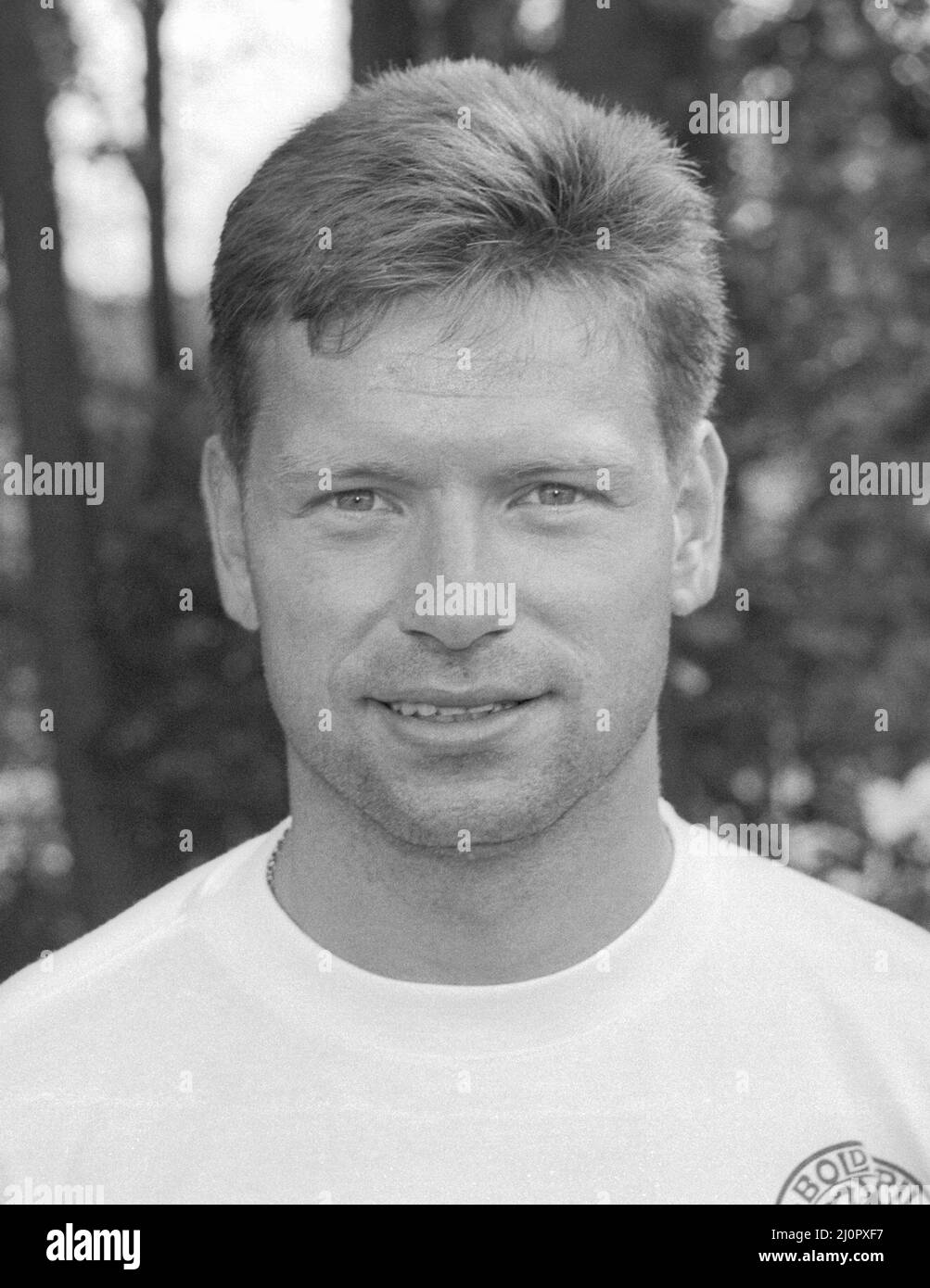 JOHN SIVEBAECK calcio come Monaco e in Danimarca nationalteam al campionato europeo in Svezia 1992 Foto Stock