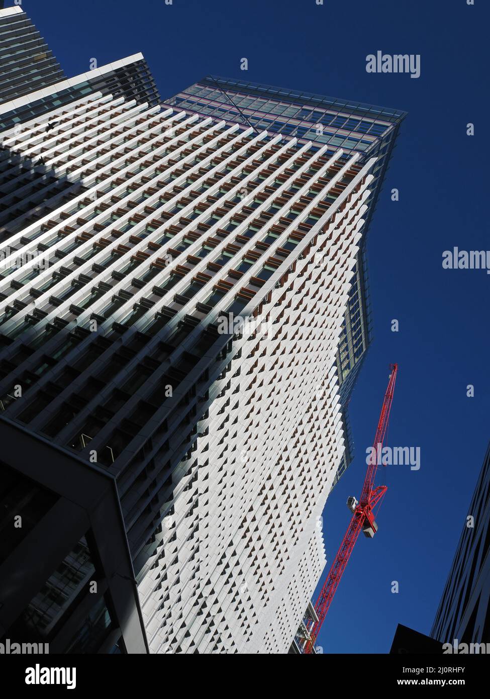 Moderni blocchi a torre nella città di Londra, Inghilterra Foto Stock