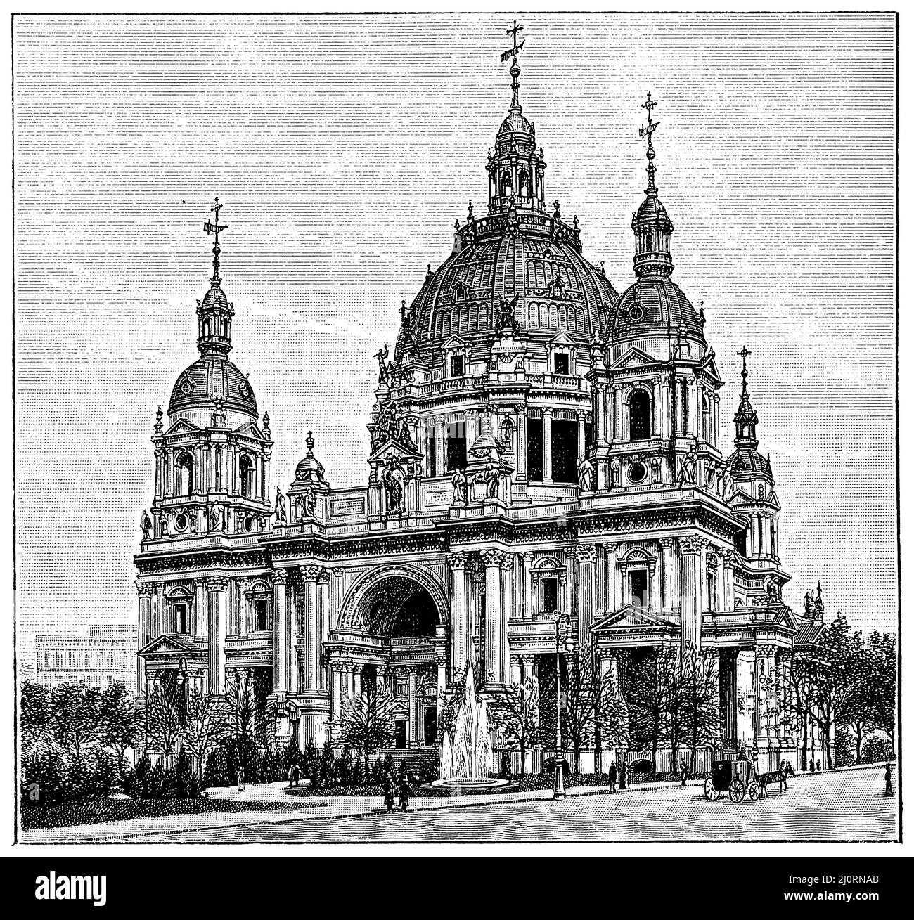 Cattedrale di Berlino. (Stile rinascimentale.), , (, 1906), Dom a Berlino. (Renaissancestil.), Cathédrale de Berlin. (Stile rinascimentale.) Foto Stock