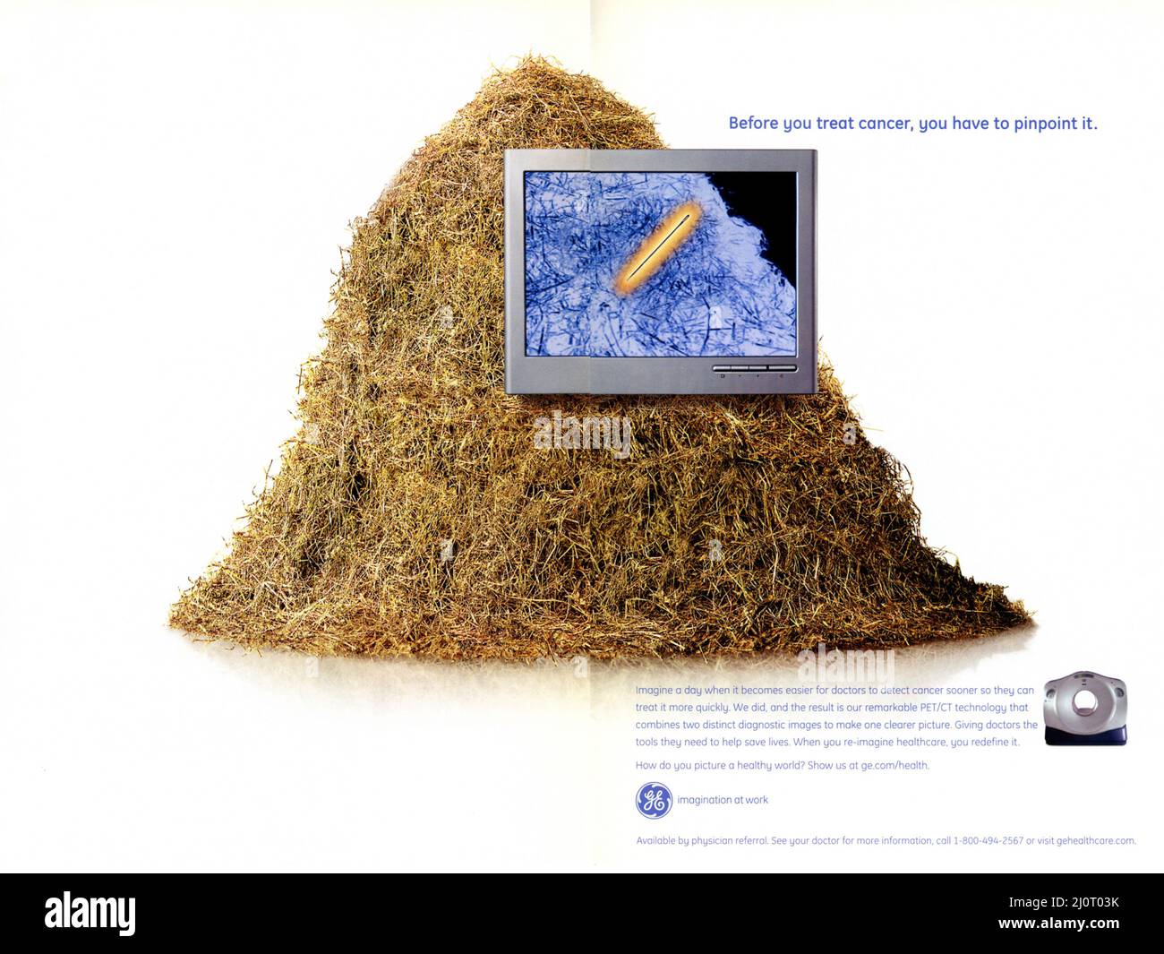 Vintage Aprile 2006 - Annuncio della rivista 'National Geographic', USA Foto Stock