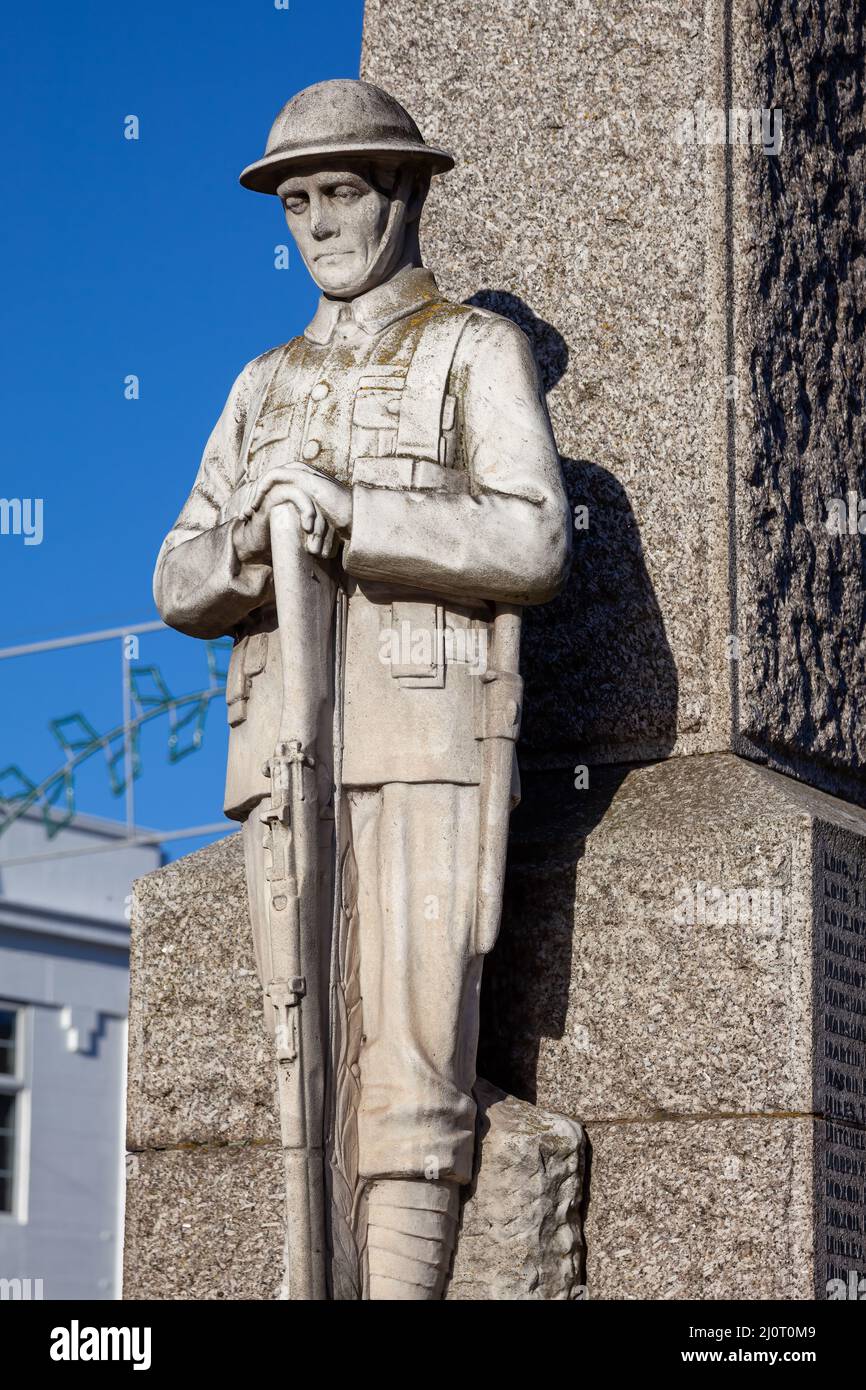 MARZO, CAMBRIDGESHIRE, Regno Unito - NOVEMBRE 23 : Statua del ricordo in Marzo Cambridgeshire il Novembre 23, 2012 Foto Stock