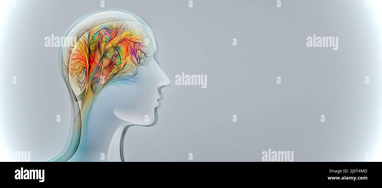 Immagine concettuale dell'immaginazione umana Foto Stock