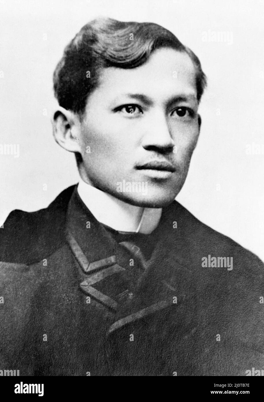 José Rizal, José Protasio Rizal Mercado y Alonso Realonda (1861 – 1896) nazionalista filippino, scrittore e polimato durante la fine del periodo coloniale spagnolo delle Filippine. È considerato l'eroe nazionale (pambansang bayani) delle Filippine. Foto Stock