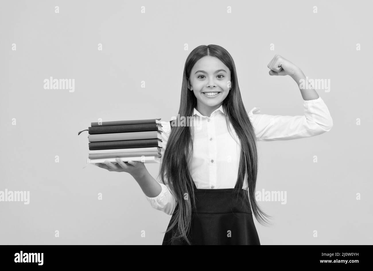 letteratura educativa per bambini. bambino intellettuale di successo. superare gli esami perfettamente. Foto Stock