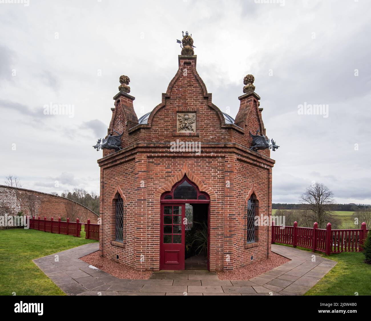 Dumfries House, casa di campagna palladiana in Ayrshire 2 miglia ad ovest di Cumnock di proprietà della Fondazione Princes & un'attrazione turistica scozzese. Foto Stock