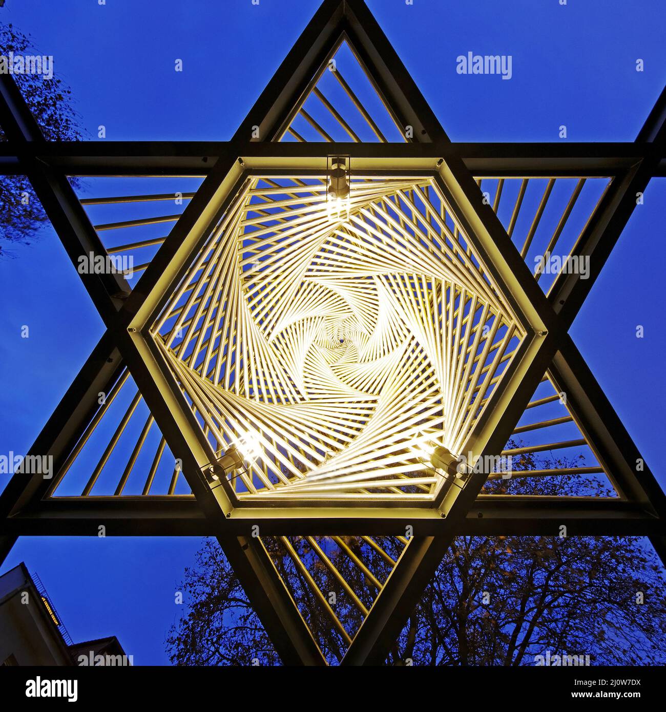 Memoriale sulla piazza della sinagoga antica, artista Corrado Cagli, Goettingen, Germania, Europa Foto Stock
