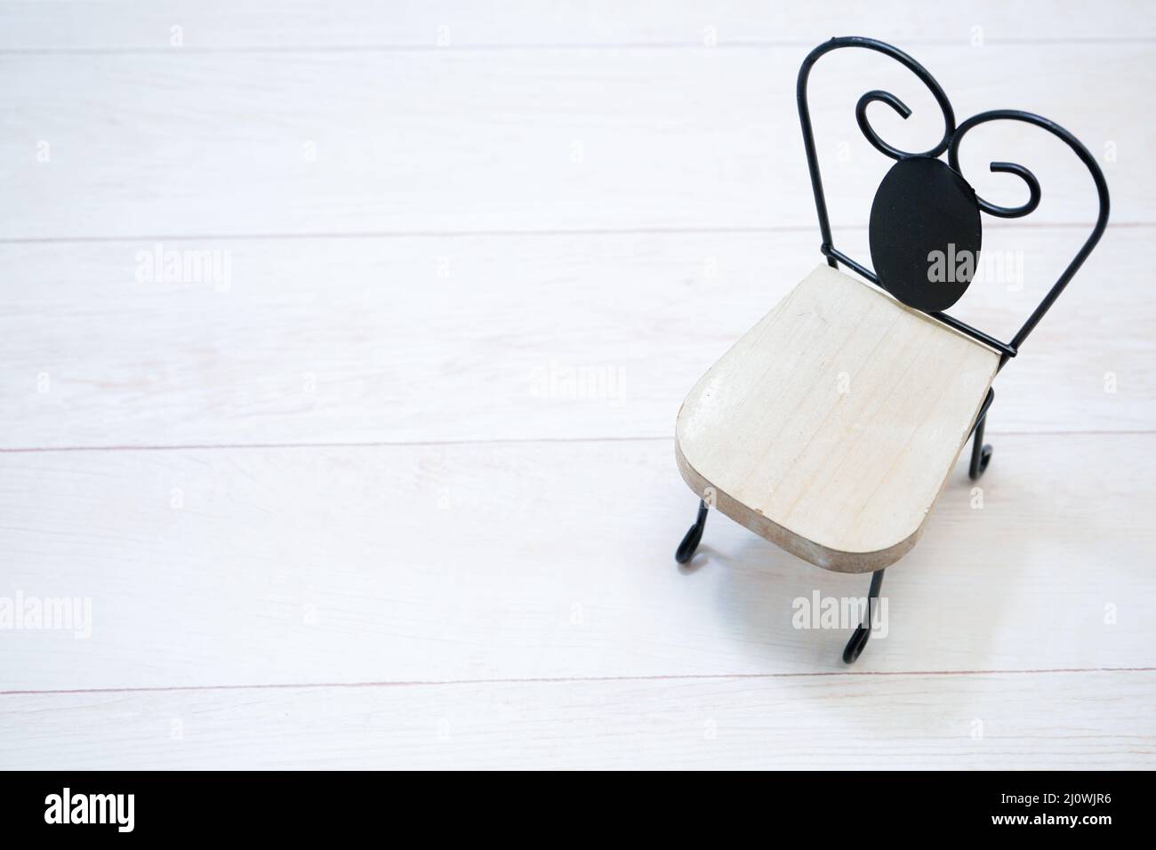 Sedia della figura (schienale bianco) Foto Stock