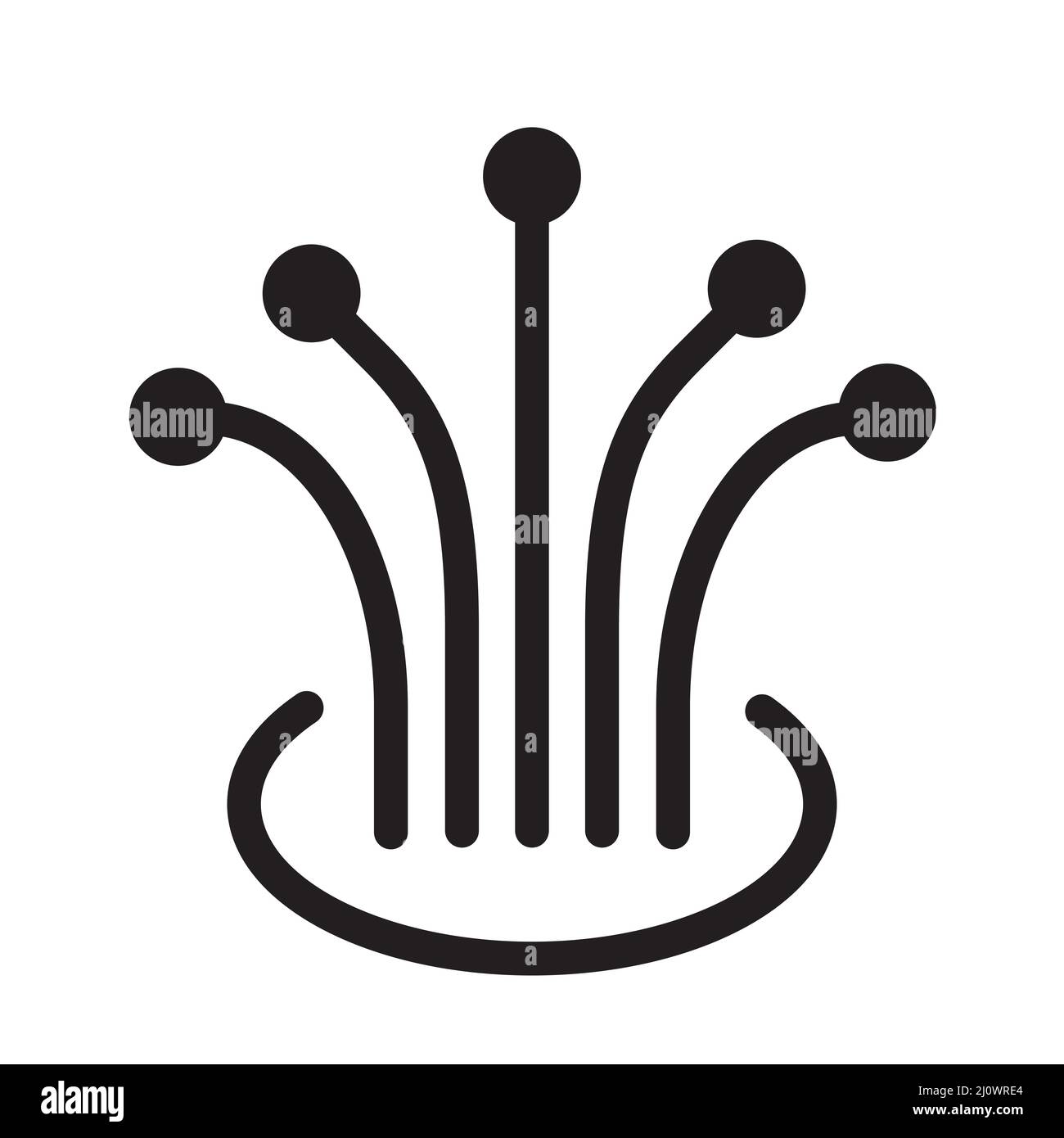 vettore icona cavo in fibra ottica per il design grafico, logo, sito web, social media, app mobile, Illustrazione dell'interfaccia utente Illustrazione Vettoriale