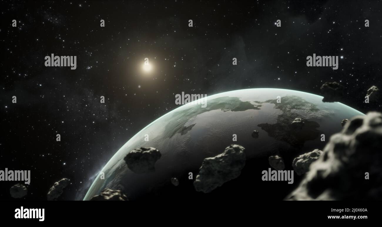 Panorama notturno Galaxy. Concetto di foto di alta qualità Foto Stock