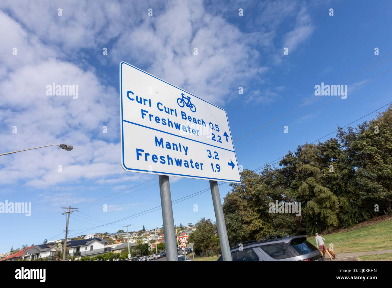 Parte del Dee Why to Manly percorso costiero a piedi lungo la costa orientale di Sydney, NSW, Australia in un giorno d'autunno Foto Stock