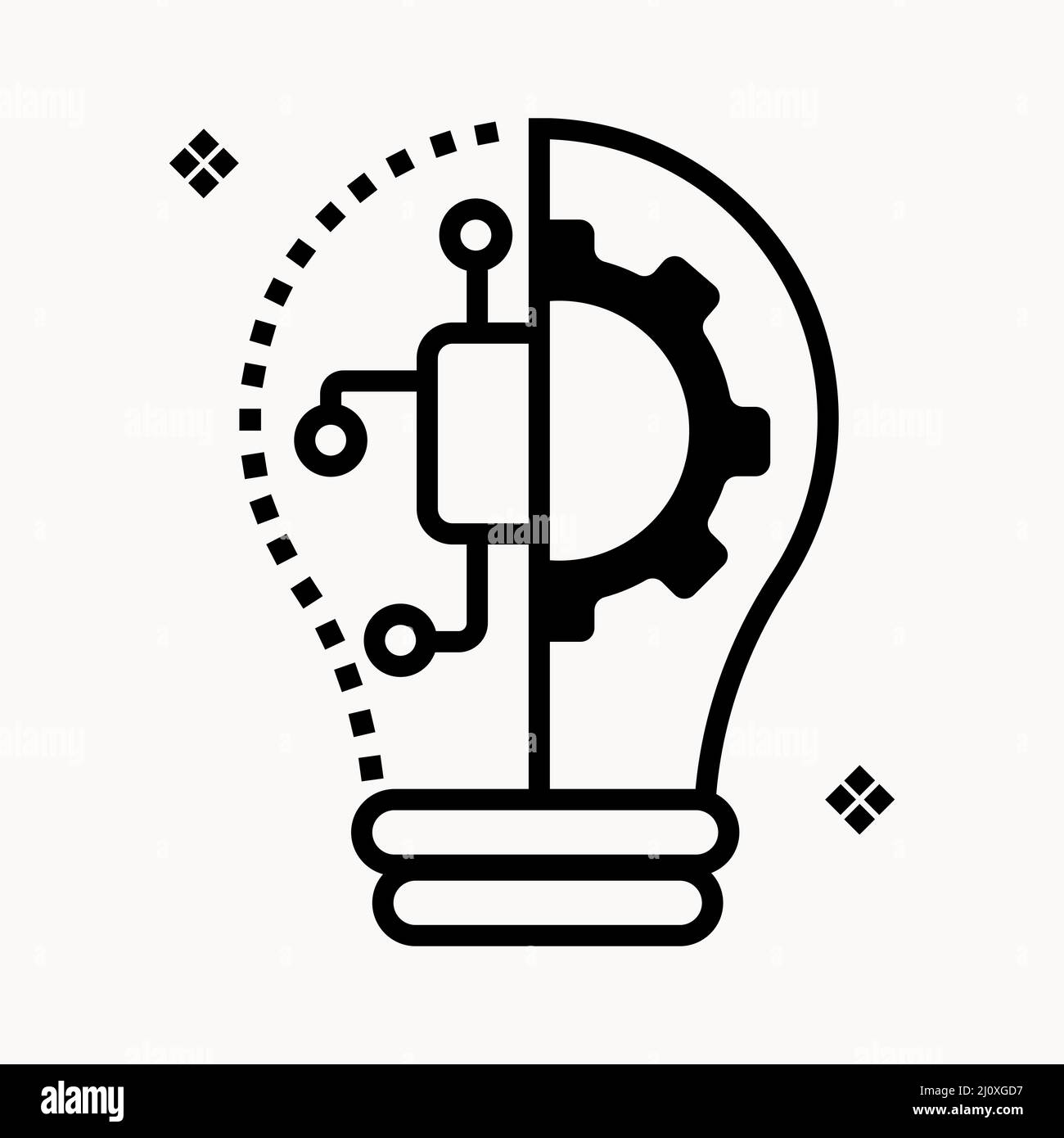 Icona astratta vettoriale sul bianco, illustrazione isolata per grafica e web design. Semplice simbolo piatto. Illustrazione Vettoriale