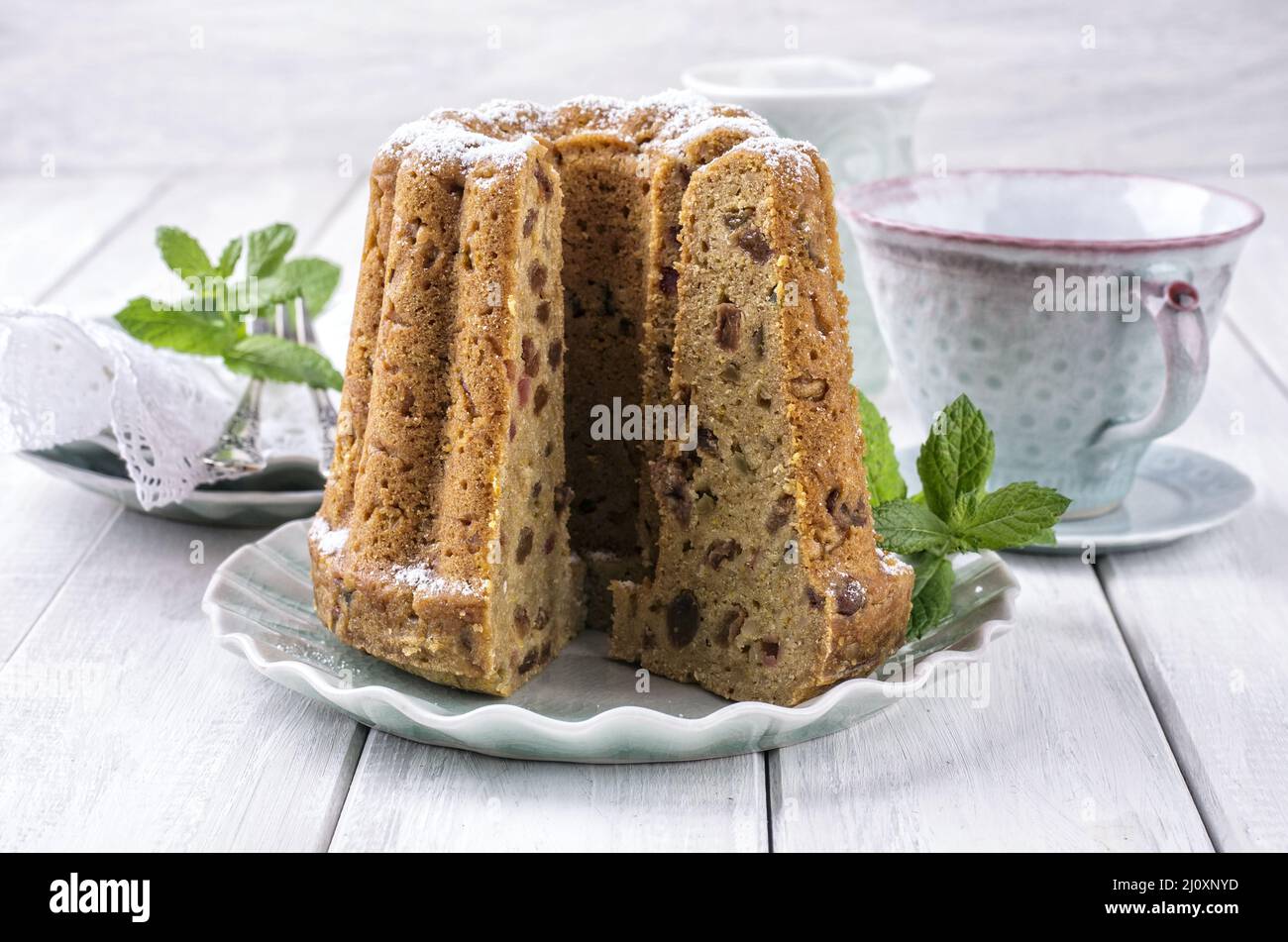 Torta tedesca gogelhupf Foto Stock